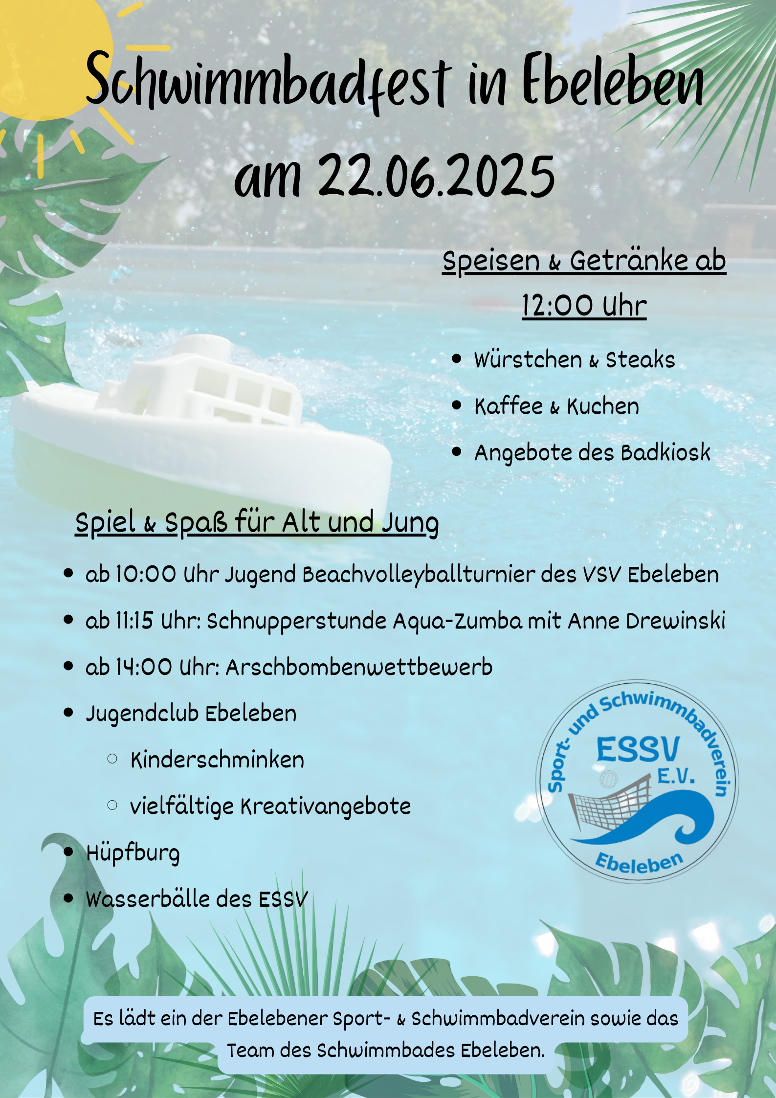 Schwimmbadfest in Ebeleben am 22.06.25